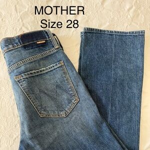 MOTHER High Rise Blue Jeans